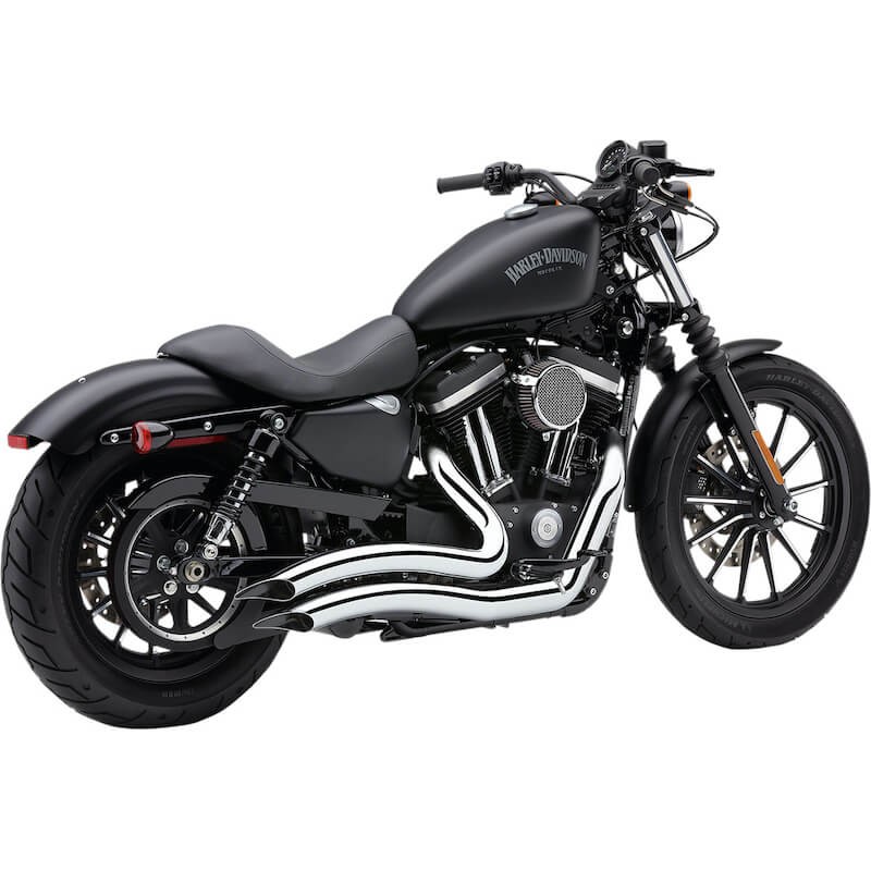 SCARICHI COBRA SPEEDSTER SHORT SWEPT CROMO PER HARLEY SPORTSTER XL 2014-2020