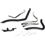 COBRA SPEEDSTER SHORT SWEPT BLACK EXHAUST FOR HARLEY SPORTSTER XL 2014-2020 - DETAIL