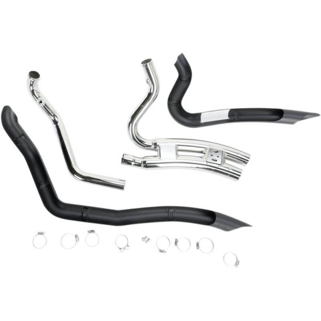 COBRA SPEEDSTER SHORT SWEPT BLACK EXHAUST FOR HARLEY SPORTSTER XL 2014-2020 - PARTS