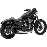 SCARICO COBRA EL DIABLO CROMO 2-IN-1 ROTONDO PER HARLEY SPORTSTER XL 2007-2013 - LATO