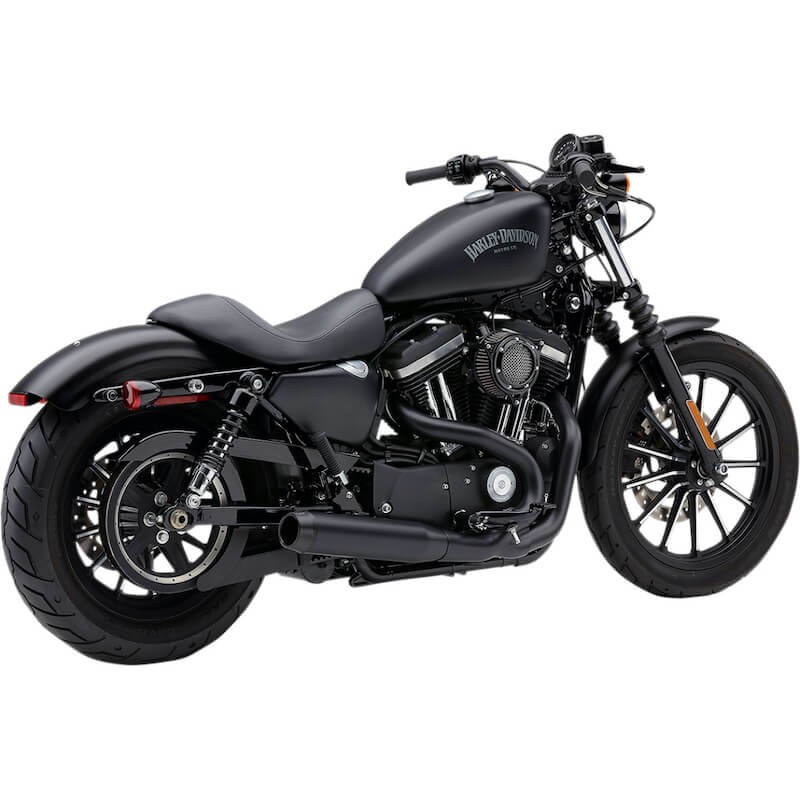 SCARICO COBRA EL DIABLO NERO 2-IN-1 ROTONDO PER HARLEY SPORTSTER XL 2007-2013