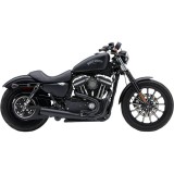 SCARICO COBRA EL DIABLO NERO 2-IN-1 ROTONDO PER HARLEY SPORTSTER XL 2007-2013 - LATO