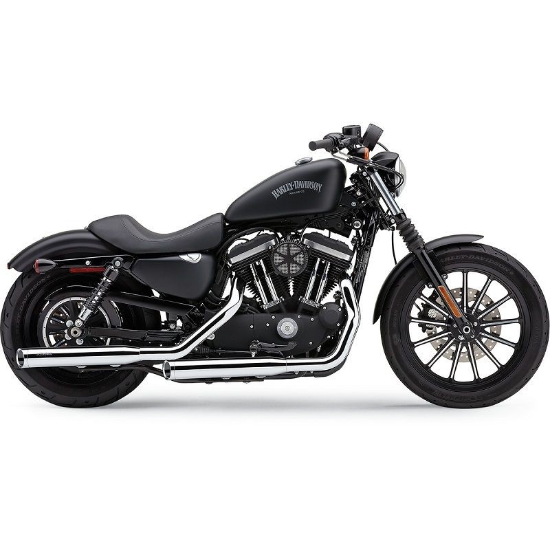COBRA SLIP-ONS 3" CHROME MUFFLERS FOR HARLEY SPORTSTER XL 2014-2020