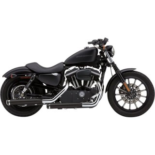 COBRA SLIP-ONS 3" BLACK MUFFLERS FOR HARLEY SPORTSTER XL 2014-2020