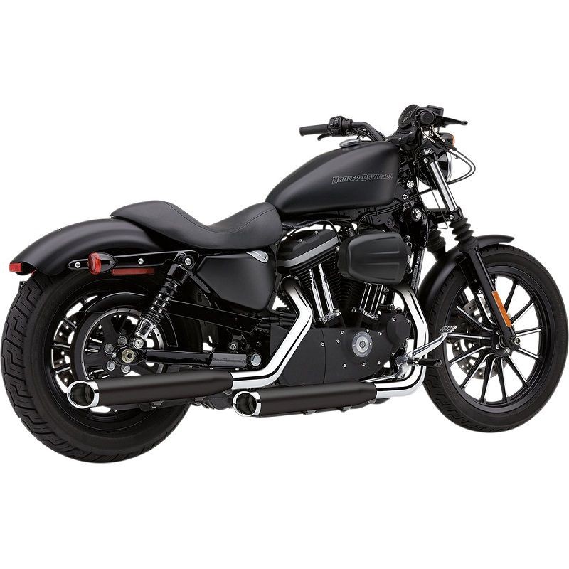 TERMINALI COBRA SLIP-ONS NERI 3" PER HARLEY SPORTSTER XL 2004-2013