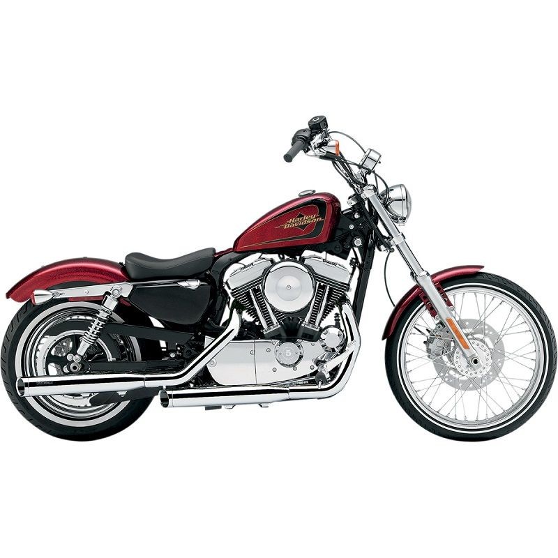 COBRA SLIP-ONS 3" CHROME MUFFLERS FOR HARLEY XL1200V 2012-2013