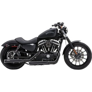 TERMINALI COBRA RPT SLIP-ON NERI DA 3" PER HARLEY SPORTSTER XL 2014-2020 - LATO