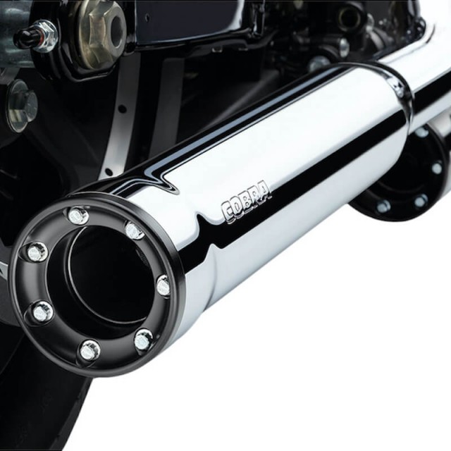 TERMINALI COBRA RPT SLIP-ON CROMATI DA 3" PER HARLEY SPORTSTER XL 2014-2020 - DETTAGLIO