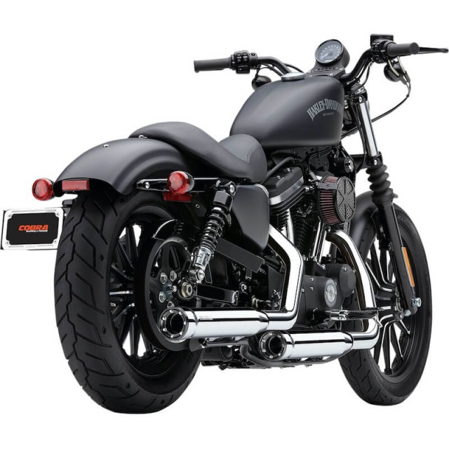 TERMINALI COBRA RPT SLIP-ON CROMATI DA 3" PER HARLEY SPORTSTER XL 2014-2020