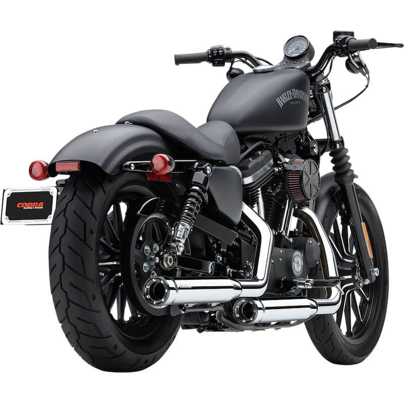 TERMINALI COBRA RPT SLIP-ON CROMATI DA 3" PER HARLEY SPORTSTER XL 2014-2020