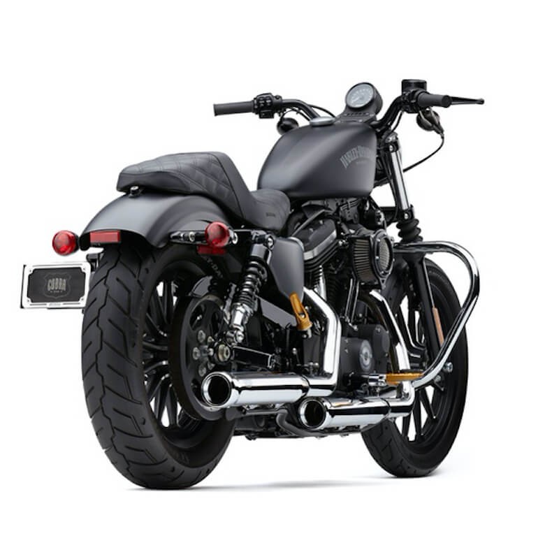 TERMINALI COBRA NEIGHBORHOOD HATER CROMO PER HARLEY SPORTSTER XL 2014-2020