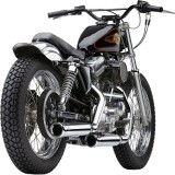 COBRA NEIGHBORHOOD HATER CHROME MUFFLERS FOR HARLEY SPORTSTER XL 1986-2003 - BACK