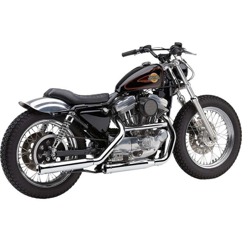 COBRA NEIGHBORHOOD HATER CHROME MUFFLERS FOR HARLEY SPORTSTER XL 1986-2003