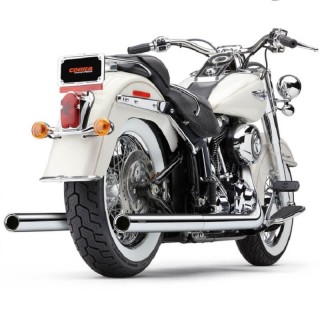 SCARICHI COBRA TRUE DUALS 2-IN-2 CROMO PER HARLEY SOFTAIL 2000-2006