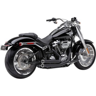 COBRA SPEEDSTER SHORT RPT BLACK EXHAUST FOR HARLEY SOFTAIL FAT BOY, BREAKOUT, KING