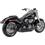 COBRA SPEEDSTER SHORT RPT BLACK EXHAUST FOR HARLEY SOFTAIL FAT BOY, BREAKOUT, KING