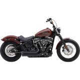 SCARICHI COBRA SPEEDSTER SHORT RPT NERI SOFTAIL DELUXE, SLIM, STREET BOB, LOW RIDER - LATO