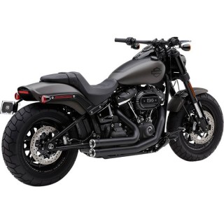COBRA SPEEDSTER SHORT RPT BLACK EXHAUST FOR HARLEY SOFTAIL FAT BOB 2018-2021