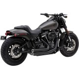 COBRA SPEEDSTER SHORT RPT BLACK EXHAUST FOR HARLEY SOFTAIL FAT BOB 2018-2021