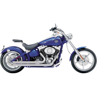 COBRA SPEEDSTER SHORT CHROME EXHAUST FOR HARLEY SOFTAIL BREAKOUT 2013-2017