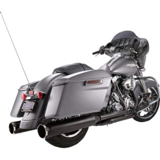 TERMINALI OMOLOGATI S&S MK45 EC THRUSTER SLIP-ON NERI HARLEY TOURING 17-21
