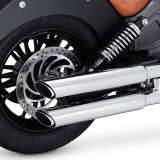 TERMINALI VANCE HINES TWIN SLASH SLIP-ONS CROMO INDIAN SCOUT 2015-2021 - TERMINALI