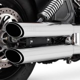 TERMINALI VANCE HINES TWIN SLASH SLIP-ONS CROMO INDIAN SCOUT 2015-2021 - PARTICOLARE