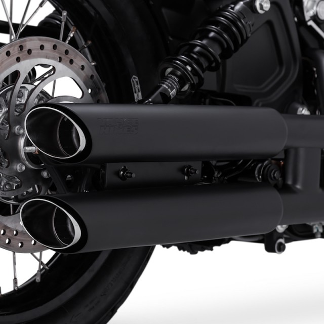 VANCE HINESTWIN SLASH SLIP-ONS CHROME INDIAN SCOUT 2015-2021 - EXHAUST 2