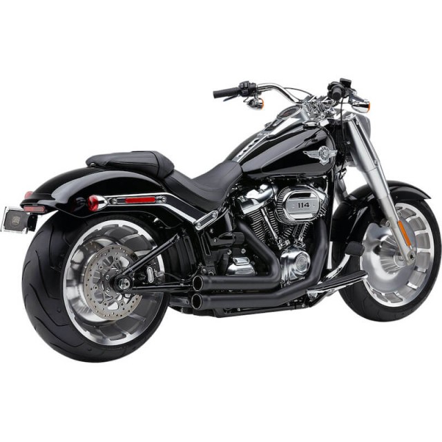 SCARICHI COBRA SPEEDSTER SHORT 909 NERI PER SOFTAIL BREAKOUT, FAT BOY, KING 2018-2020