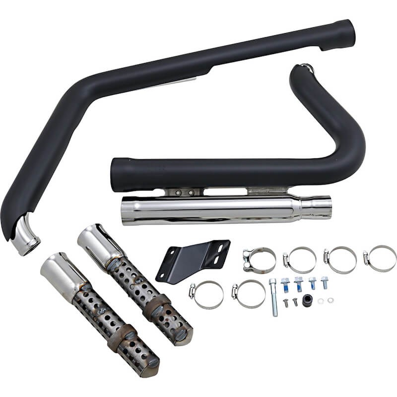 COBRA SPEEDSTER SHORT 909 BLACK EXHAUST FOR HARLEY SOFTAIL 2012-2017