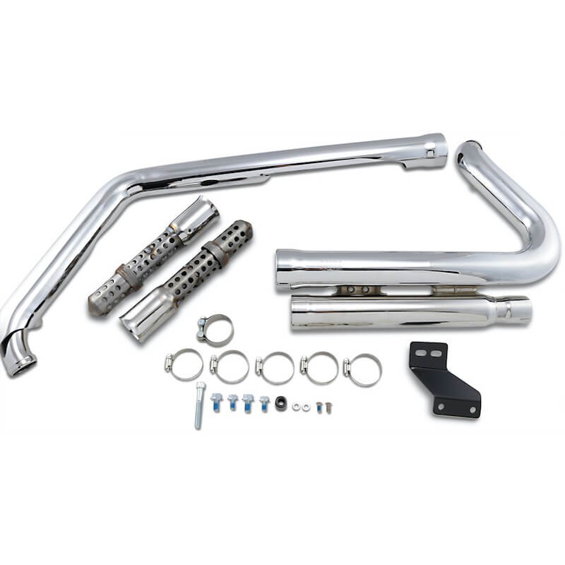 COBRA SPEEDSTER SHORT 909 CHROME EXHAUST FOR HARLEY SOFTAIL 2007-2011