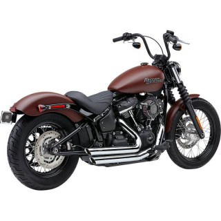 COBRA SLASHDOWN SPEEDSTER CHROME EXHAUST FOR SOFTAIL HERITAGE, SPORT GLIDE 2018-2021