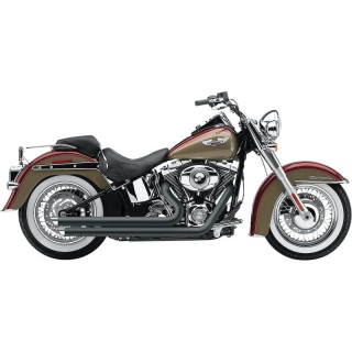 SCARICHI COBRA SLASHDOWN SPEEDSTER NERI PER HARLEY SOFTAIL 2012-2017