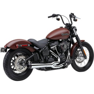 COBRA EL DIABLO CONIC 2-IN-1 CHROME EXHAUST FOR HARLEY DAVIDSON SOFTAIL 107 2018-2021