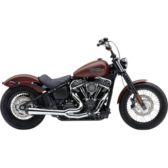 COBRA EL DIABLO CONIC 2-IN-1 CHROME EXHAUST FOR HARLEY DAVIDSON SOFTAIL 107 2018-2021 - SIDE