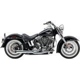 COBRA EL DIABLO 2-IN-1 CHROME EXHAUST FOR HARLEY DAVIDSON SOFTAIL 2007-2011 - SIDE
