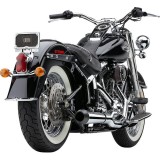 COBRA EL DIABLO 2-IN-1 CHROME EXHAUST FOR HARLEY DAVIDSON SOFTAIL 2007-2011 - ZOOM