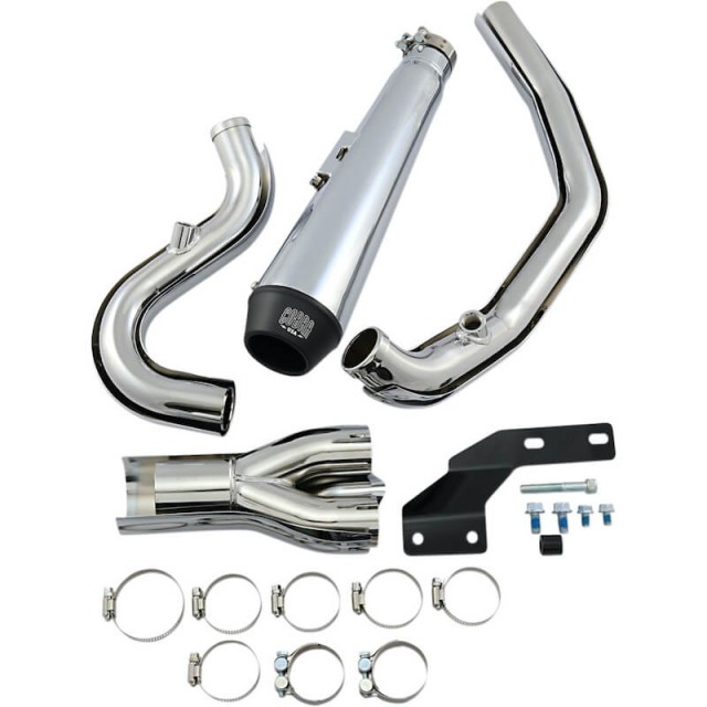 COBRA EL DIABLO 2-IN-1 CHROME EXHAUST FOR HARLEY DAVIDSON SOFTAIL 2007-2011 - KIT