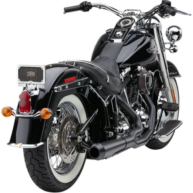 SCARICO COBRA EL DIABLO NERO 2-IN-1 PER HARLEY DAVIDSON SOFTAIL 2007-2011 - RETRO