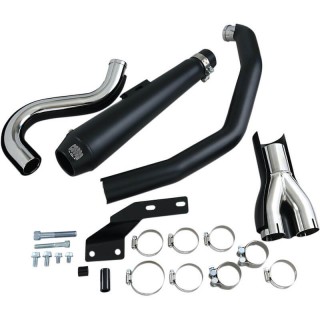 COBRA EL DIABLO 2-IN-1 BLACK EXHAUST FOR HARLEY DAVIDSON SOFTAIL 1986-2006