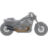 TERMINALI COBRA EL DIABLO NERI PER HARLEY DAVIDSON SOFTAIL FAT BOB 2018-2021 - DETTAGLIO