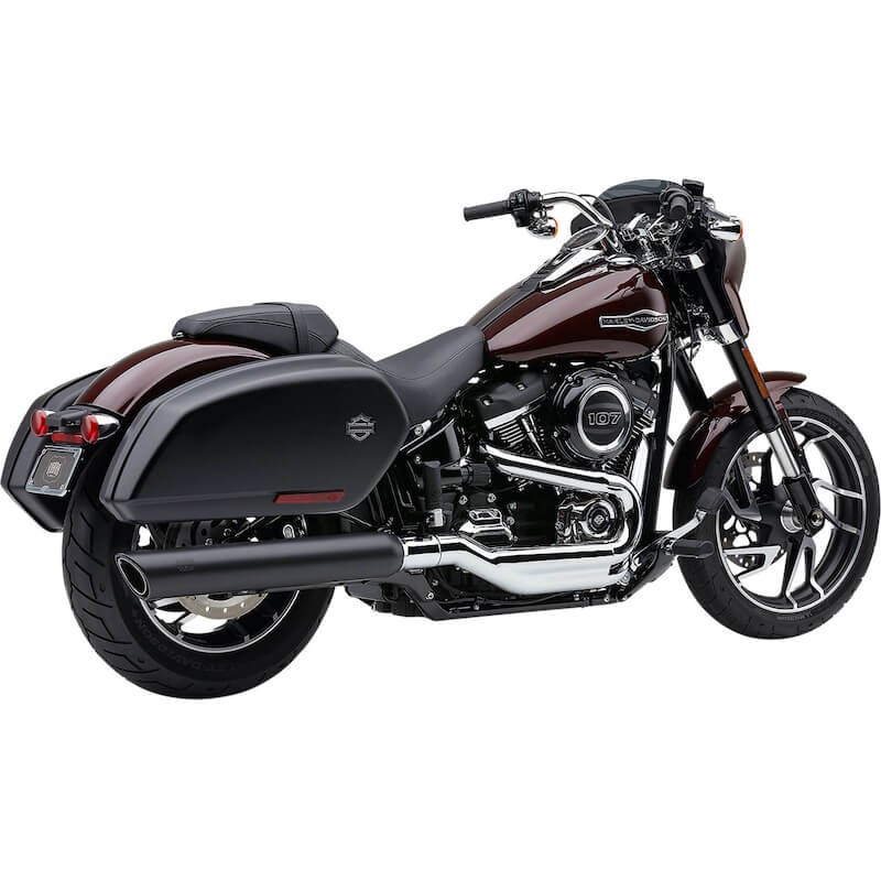 TERMINALE COBRA TWINS 909 NERO PER HARLEY SOFTAIL SPORT GLIDE 2018-2021