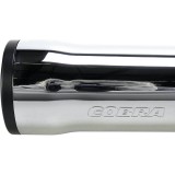 COBRA RPT SLIP-ONS 3" CHROME MUFFLERS FOR HARLEY SOFTAIL 2007-2017 - LOGO