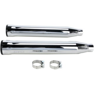 TERMINALI COBRA RPT SLIP-ON CROMATI DA 3" PER HARLEY SOFTAIL 2007-2017 - LATO