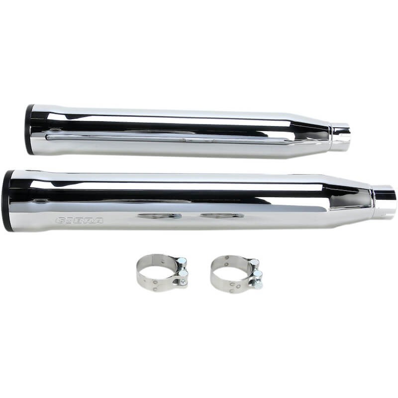 TERMINALI COBRA RPT SLIP-ON CROMATI DA 3" PER HARLEY SOFTAIL 2007-2017 - LATO