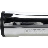 COBRA RPT SLIP-ONS 3" CHROME MUFFLERS FOR HARLEY SOFTAIL 2007-2017 - LOGO