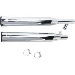 COBRA RPT SLIP-ONS 3" CHROME MUFFLERS FOR SOFTAIL FAT BOY, DEUCE 2000-2006 - LATO