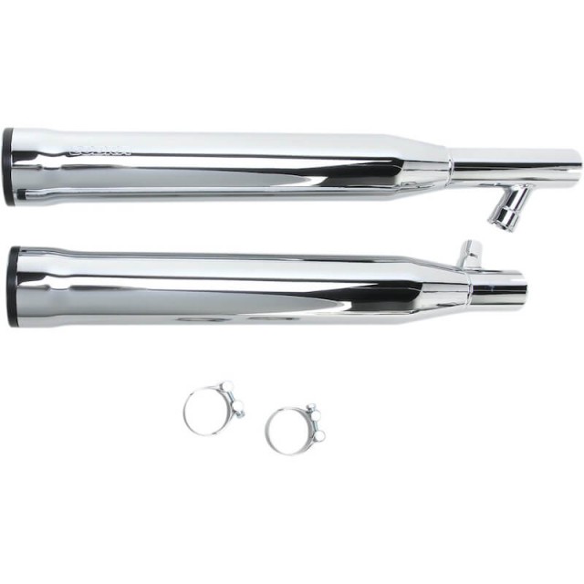COBRA RPT SLIP-ONS 3" CHROME MUFFLERS FOR SOFTAIL FAT BOY, DEUCE 2000-2006 - LATO