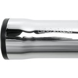 COBRA RPT SLIP-ONS 3" CHROME MUFFLERS FOR SOFTAIL FAT BOY, DEUCE 2000-2006 - LOGO