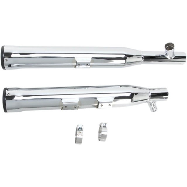 COBRA RPT SLIP-ONS 3" CHROME MUFFLERS FOR SOFTAIL FAT BOY, DEUCE 2000-2006 - ATTACHMENTS